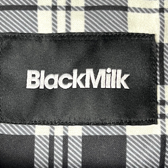 Blackmilk Plaid Tartan Blazer Jacket Womens 12/16 Lined Open Front Academia - Picture 4 of 15